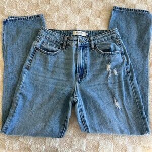 Hidden Jeans - Light Blue Distressed Straight-Leg